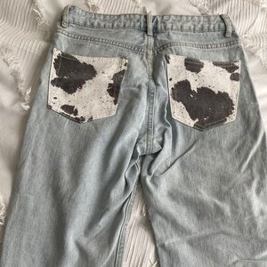 ADIKA cow print pant jeans
